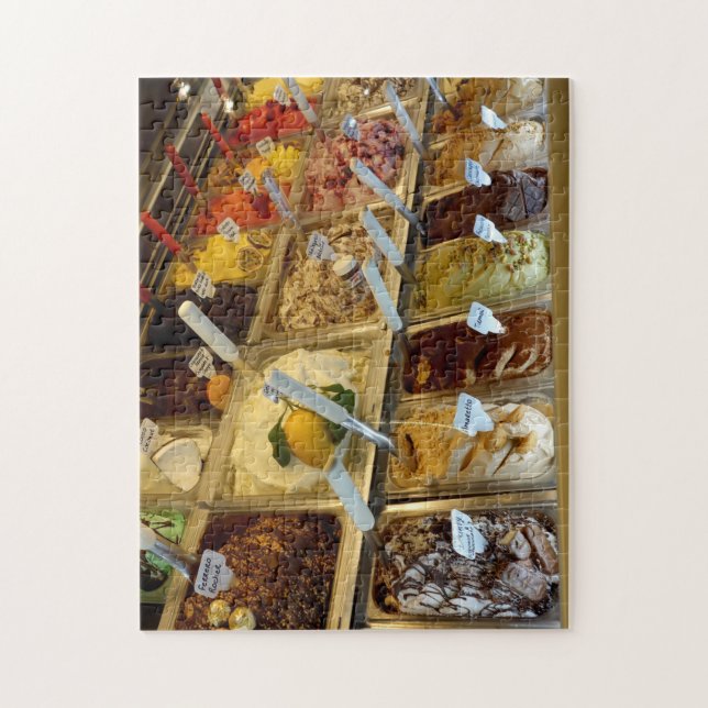Puzzle Gelato italiano - Delicioso helado de Italia (Vertical)