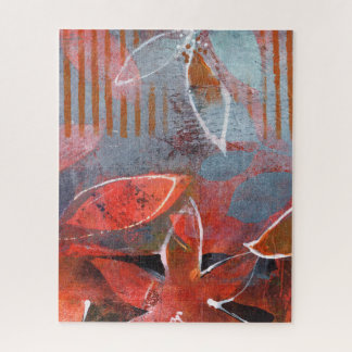 Puzzle Gelli Plate monoprint 011