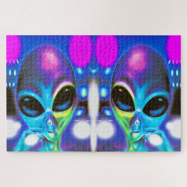 Puzzle Gemelos Alien (Horizontal)