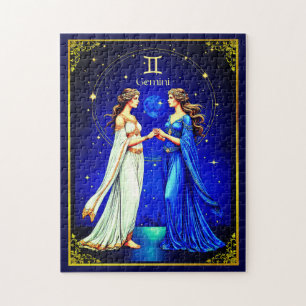 Puzzle Gemini Gemelos Bajo un Cielo Estrellado
