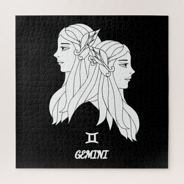 Puzzle Gemini Silhouette (Vertical)
