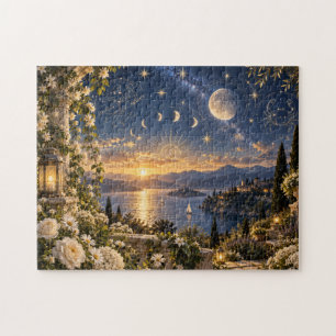 Puzzle Géminis Cáncer Paisaje Celestial Atardecer Zodiaco