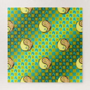 Puzzle Géminis y Perro de Fuego