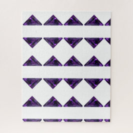 Puzzle Gemstone triangular púrpura