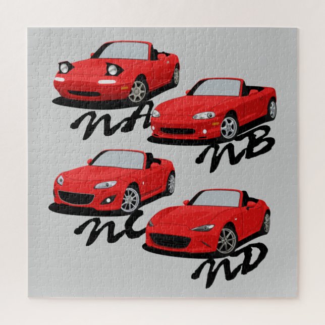 Puzzle Generaciones de Miata (Vertical)