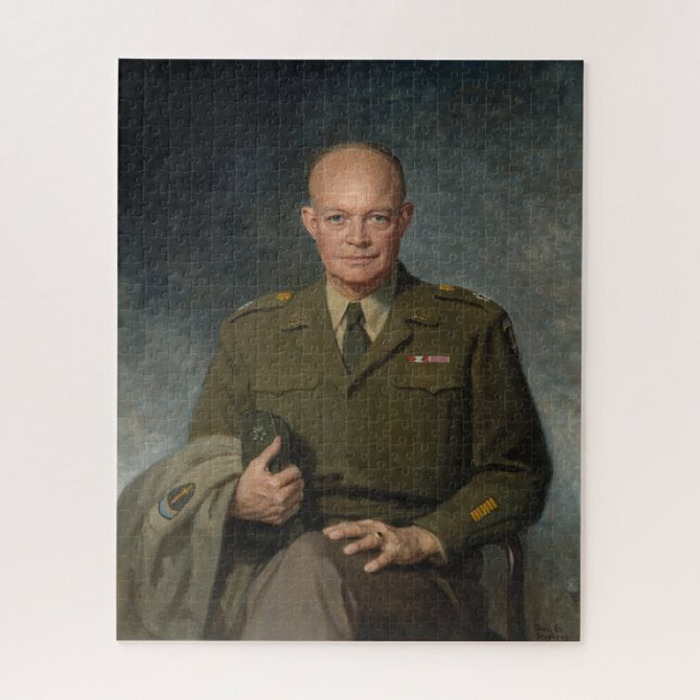 Puzzle General Dwight Eisenhower Retrato pintado de 5 est (Vertical)