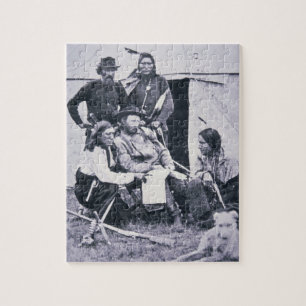 Puzzle General George A. Custer (1839-76) con su indio