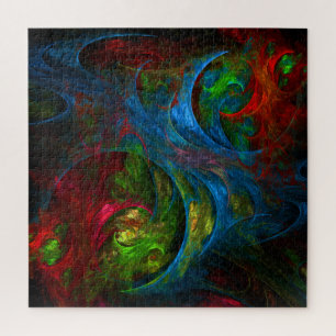 Puzzle Génesis Arte abstracto azul