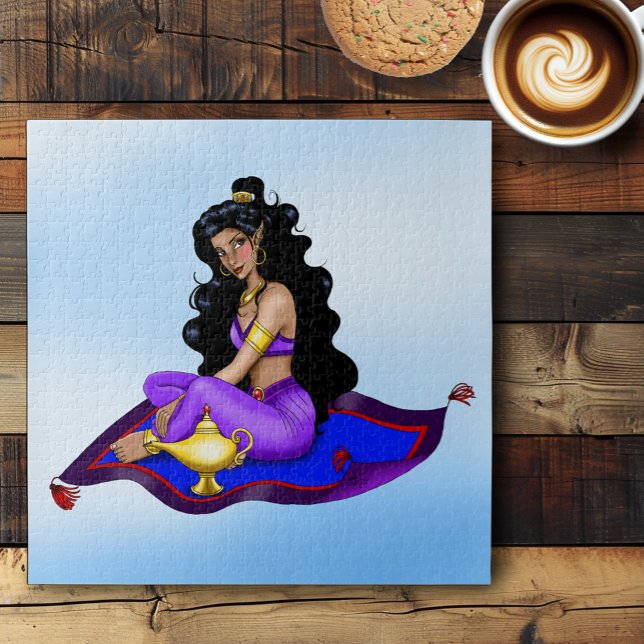 Puzzle Genie Magic Carpet Lamp Blue Sky (Subido por el creador)