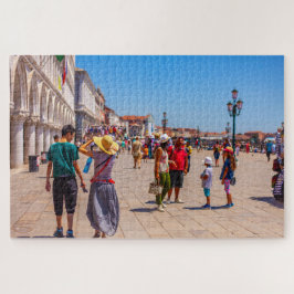 Puzzle Gente caminando en Venecia, Italia