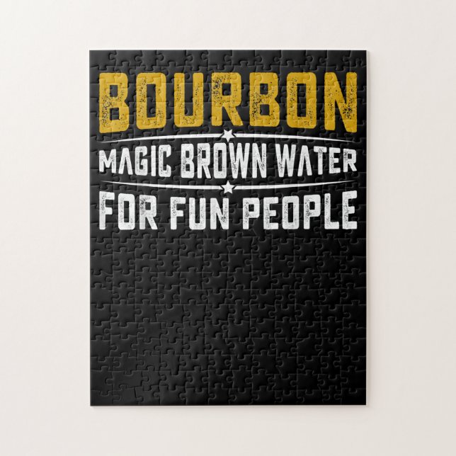 Puzzle Gente divertida del agua de Bourbon Magic Brown -  (Vertical)