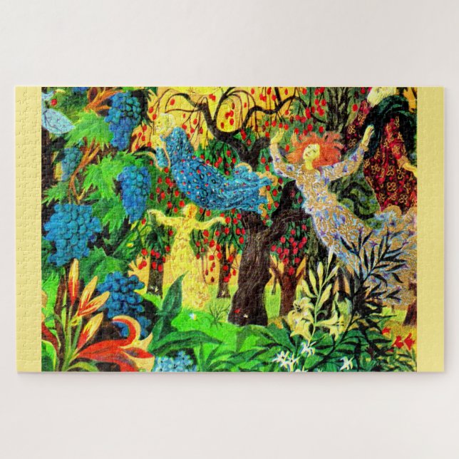 Puzzle gente hada en el bosque (Horizontal)