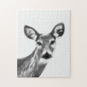 Puzzle Gentle Deer Face