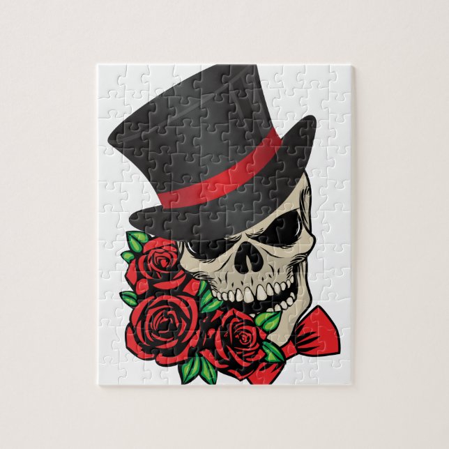 Puzzle Gentleman Skull (Vertical)