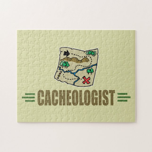 Puzzle Geocaching humorístico (Horizontal)