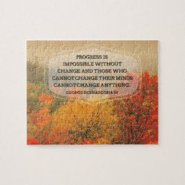 Puzzle George Bernard Shaw Cita Inspiradora "Cambio"