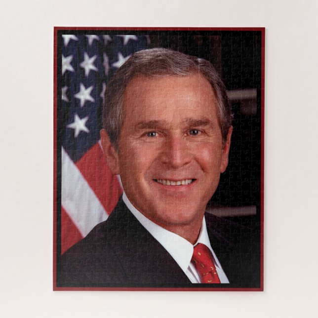 Puzzle George Bush 43.º retrato de la Casa Blanca (Vertical)