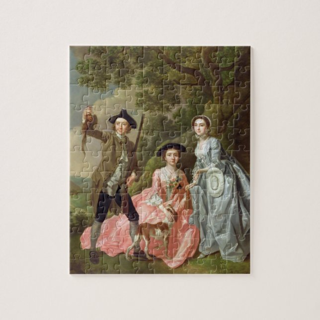 Puzzle George Rogers con su esposa, Margaret, y su SIS (Vertical)