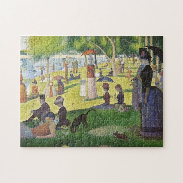 Puzzle George Seurat un domingo en La Grande Jatte famoso (Horizontal)