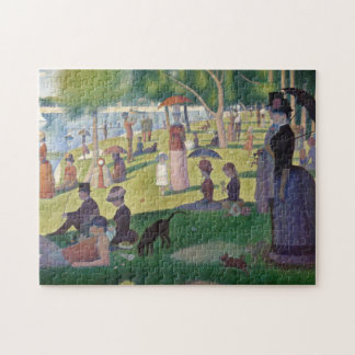 Puzzle GEORGE SEURAT - Un domingo por la tarde 1884