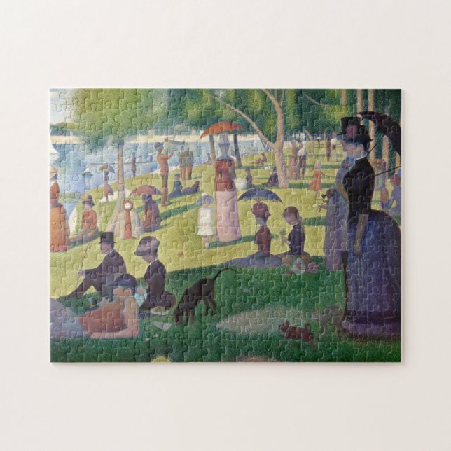 Puzzle GEORGE SEURAT - Un domingo por la tarde 1884 (Horizontal)