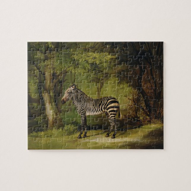 Puzzle George Stubbs| A Zebra, 1763 (aceite sobre lienzo) (Horizontal)