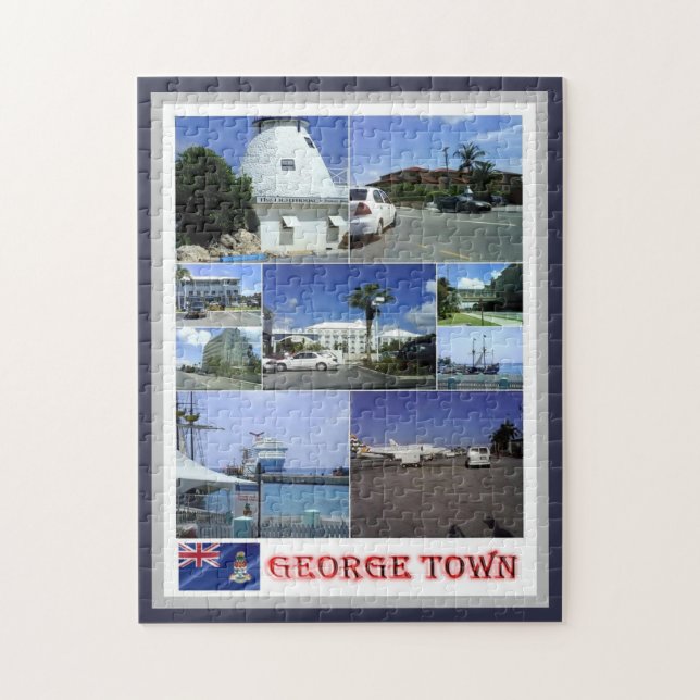 Puzzle George Town - Mosaic - Islas Caimán (Vertical)
