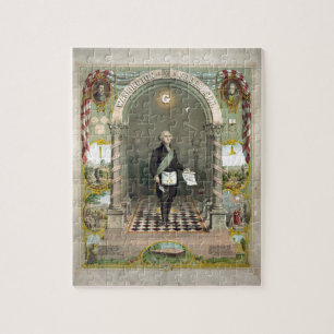 Puzzle George Washington como masón