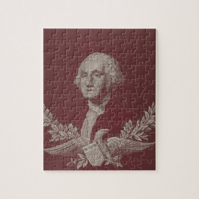 Puzzle George Washington Eagle Stars Stripes USA Retrato (Vertical)