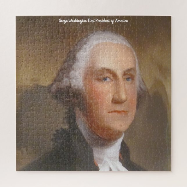 Puzzle George Washington, primer presidente de América. (Vertical)