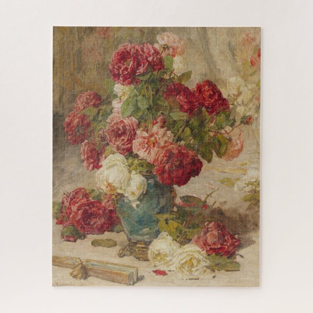 Puzzle Georges Jeannin - Una vida tranquila con Rosas en  (Vertical)