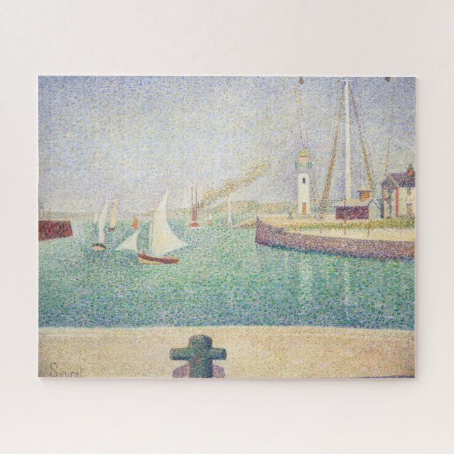 Puzzle Georges Seurat - Entrada del puerto de Honfleur (Horizontal)