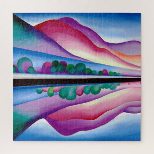 Puzzle Georgia O'Keeffe, reflejo del lago George (1921)