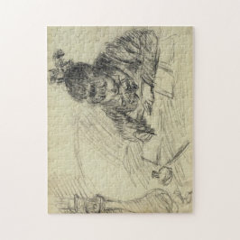 Puzzle Germaine Hoschedé Escribiendo a Monet Bella Artes