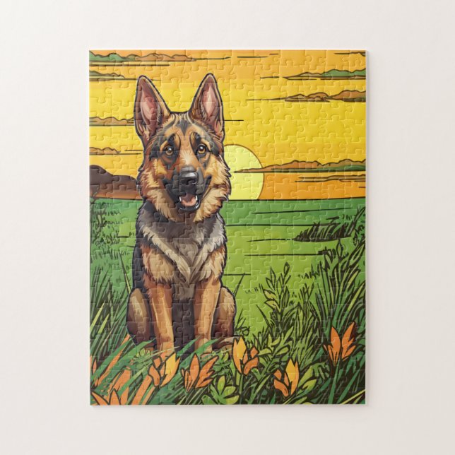 Puzzle German Shepherd (Vertical)