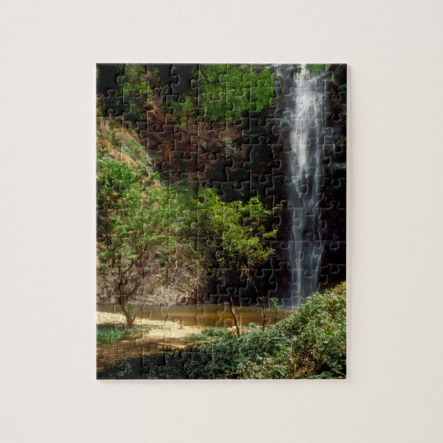 Puzzle Ghana: Cataratas de Wli, también conocidas como Ca (Vertical)