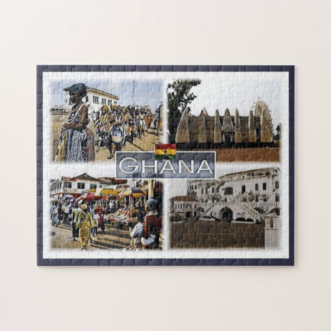 Puzzle Ghana - Mosaico - (Horizontal)