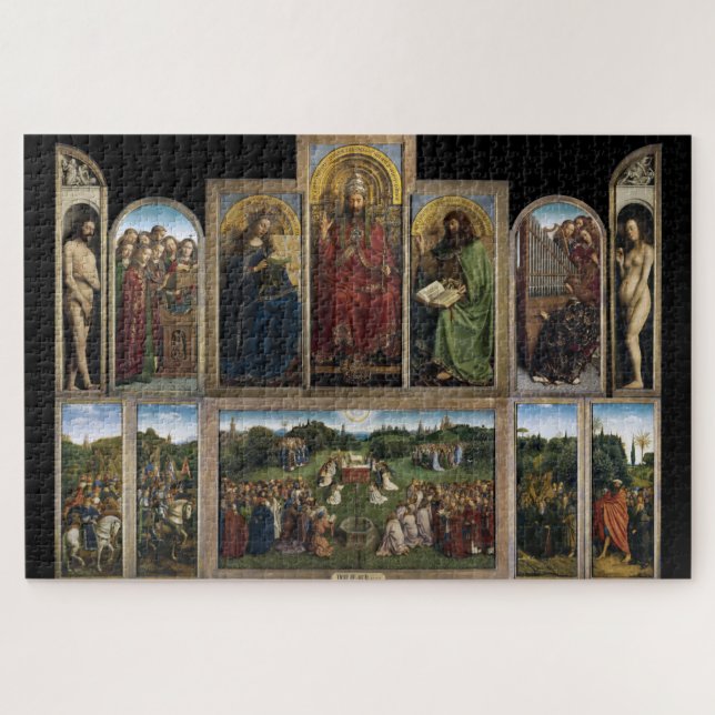 Puzzle Ghent Altarpiece, Hermanos Van Eyck (Horizontal)