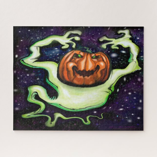 Puzzle Ghostly Pumpkin (Horizontal)