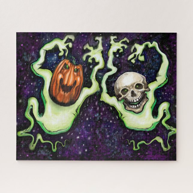 Puzzle Ghostly Skull (Horizontal)