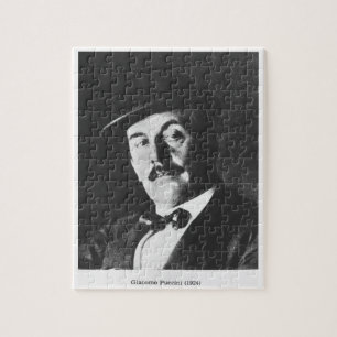 Puzzle Giacomo Puccini (1858-1924) 1924 (photolitho) (b/w