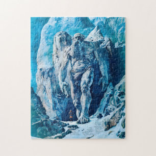 Puzzle Gigante de Hielo Poderoso Jötun en Paisaje Helado