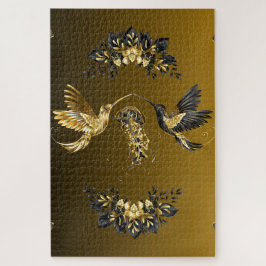 Puzzle Gilded Balance – Floral Oscura Elegante