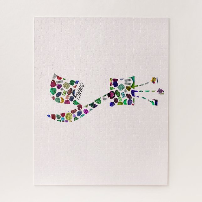 Puzzle Gimmel - Letra hebrea (Vertical)