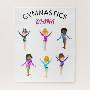 Puzzle Gimnasia 6 gimnasta chica personalizado jigsaw pu