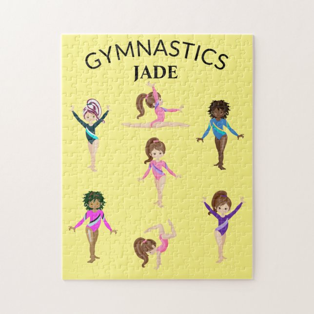 Puzzle Gimnasia chica de gimnasia personalizada jigsaw pu (Vertical)
