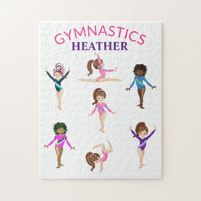 Puzzle Gimnasia chica de gimnasia personalizada jigsaw pu (Vertical)
