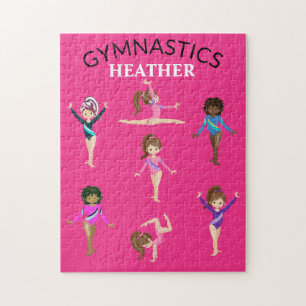 Puzzle Gimnasia chica de gimnastas personalizadas