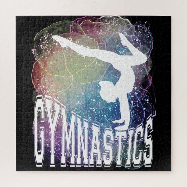 Puzzle Gimnasia Chica Handstand Watercolor (Vertical)