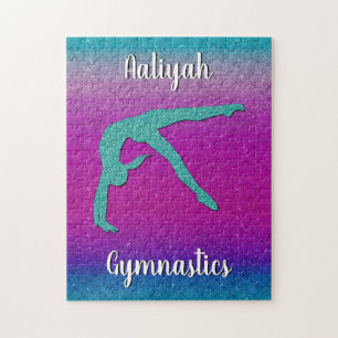 Puzzle Gimnasia Chica Turquoise Magenta Ombre
